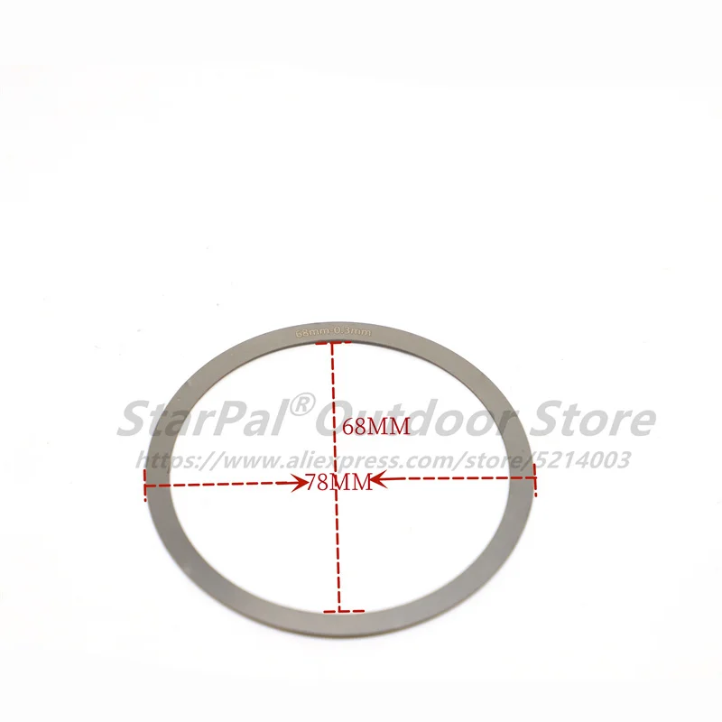 StarPal M68 Flange Piece 0.1-1MM a Total of 10 Specifications Stainless Steel Flange Gasket (a Piece)