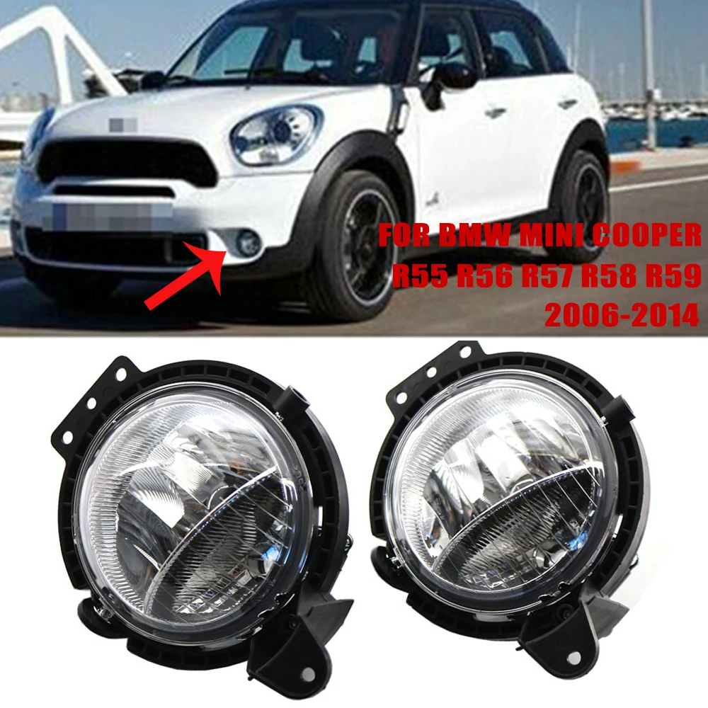 63172751295 Front Bumper Fog Light Driving Lamps Cover for BMW Mini Cooper R55 R56 R57 R58 R59 2006-2014 auto fog lamp