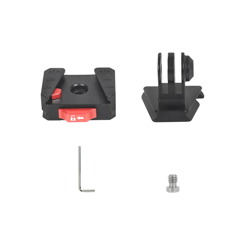 Feldmonitor Schnellspanner Schnellschalter Schiebeplatte V-Mount für Drift DJI OSMO 360 Actionkamera für 38 mm Arca-Typ-Stativ – Detail 34