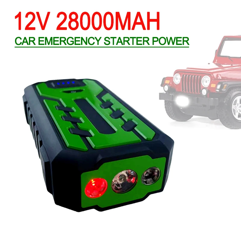 

28000mAh Emergency Power Supply Charging Bank,for Car Starter Portable Car Emergency 12V Battery Starter Boost Starting Device