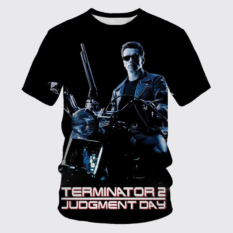 New Terminator T-Shirts 3D Print Streetwear Men Women Casual Fashion Oversized Short Sleeve T Shirt Kids Tees Tops Man Clothing