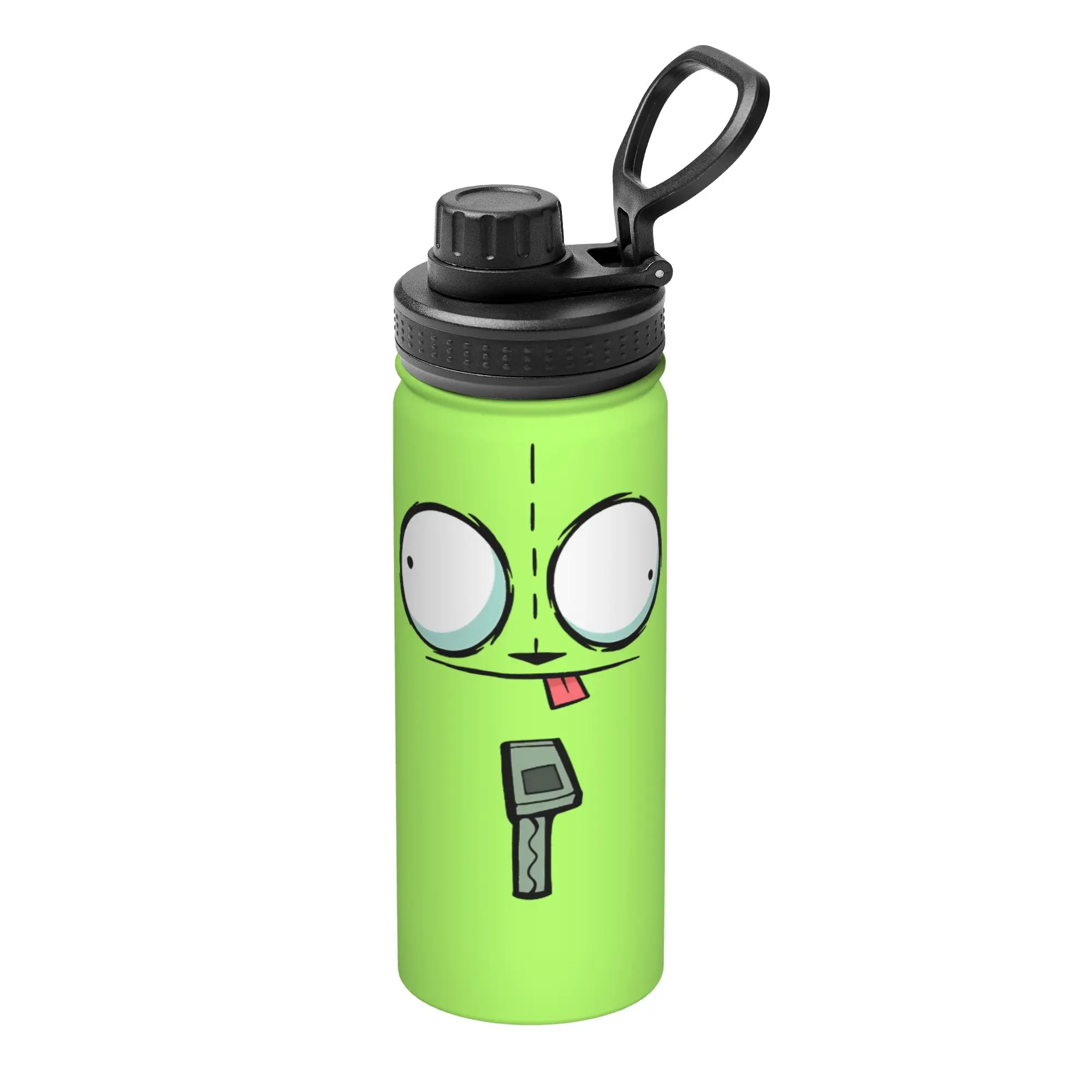 Cartoon Invaders Zim Gir 18OZ Sports Insulated Kettle  Coffee Cups Vacuum Flask Car Mug Water Bottle