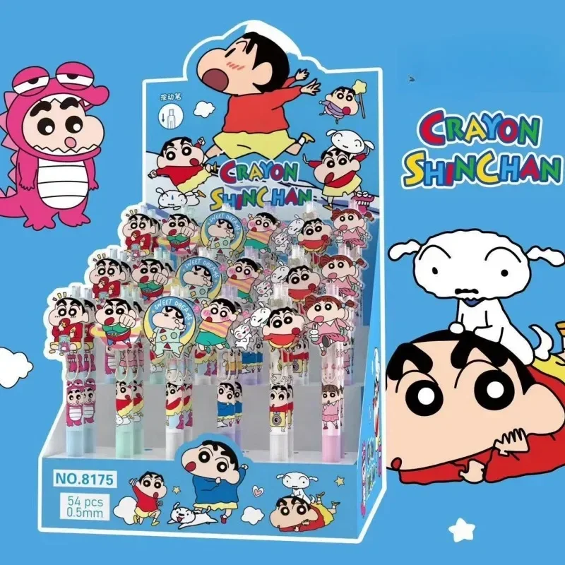 Anime Cartoon Crayon Shin-chan Noob Gel Pen Exquisite Box Packaging Neutral Pen Student Stationery Office School Supplies