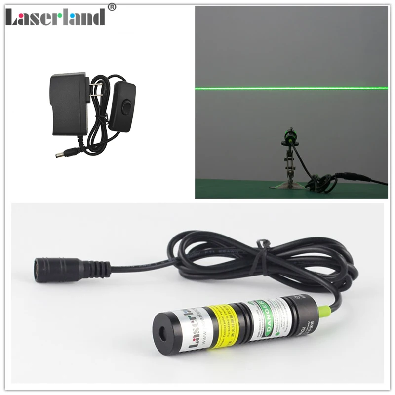 

1875 532nm 50mW Green Line Generator Laser Module Locator Marker for Woodworking Stone Cutting Machine Swamp Haunted House