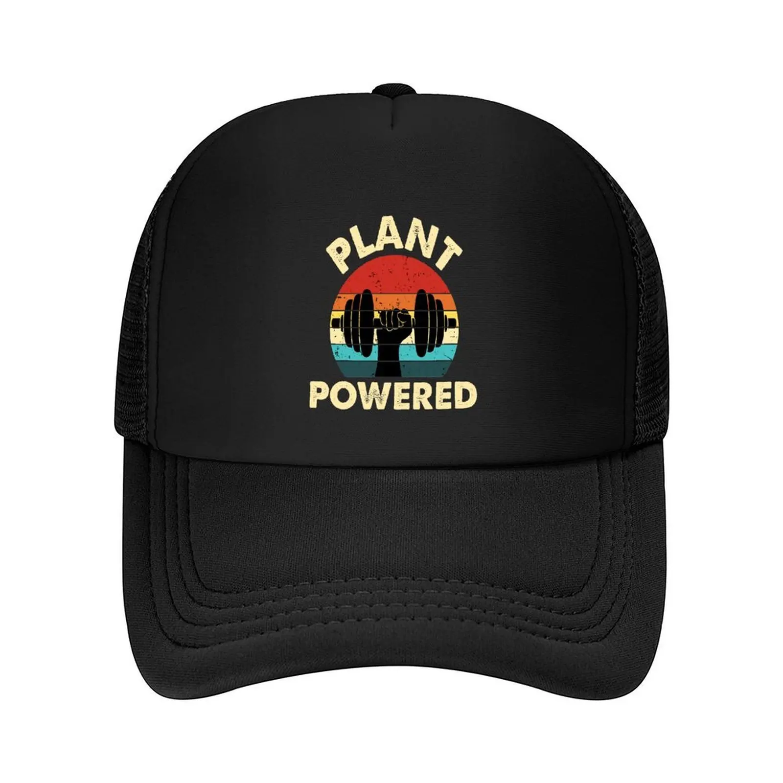 

Plant Powered Vegan Retro Baseball Cap Icon Luxury man cap Sunscreen Snapback Cap Women's Hats For The Sun Men's