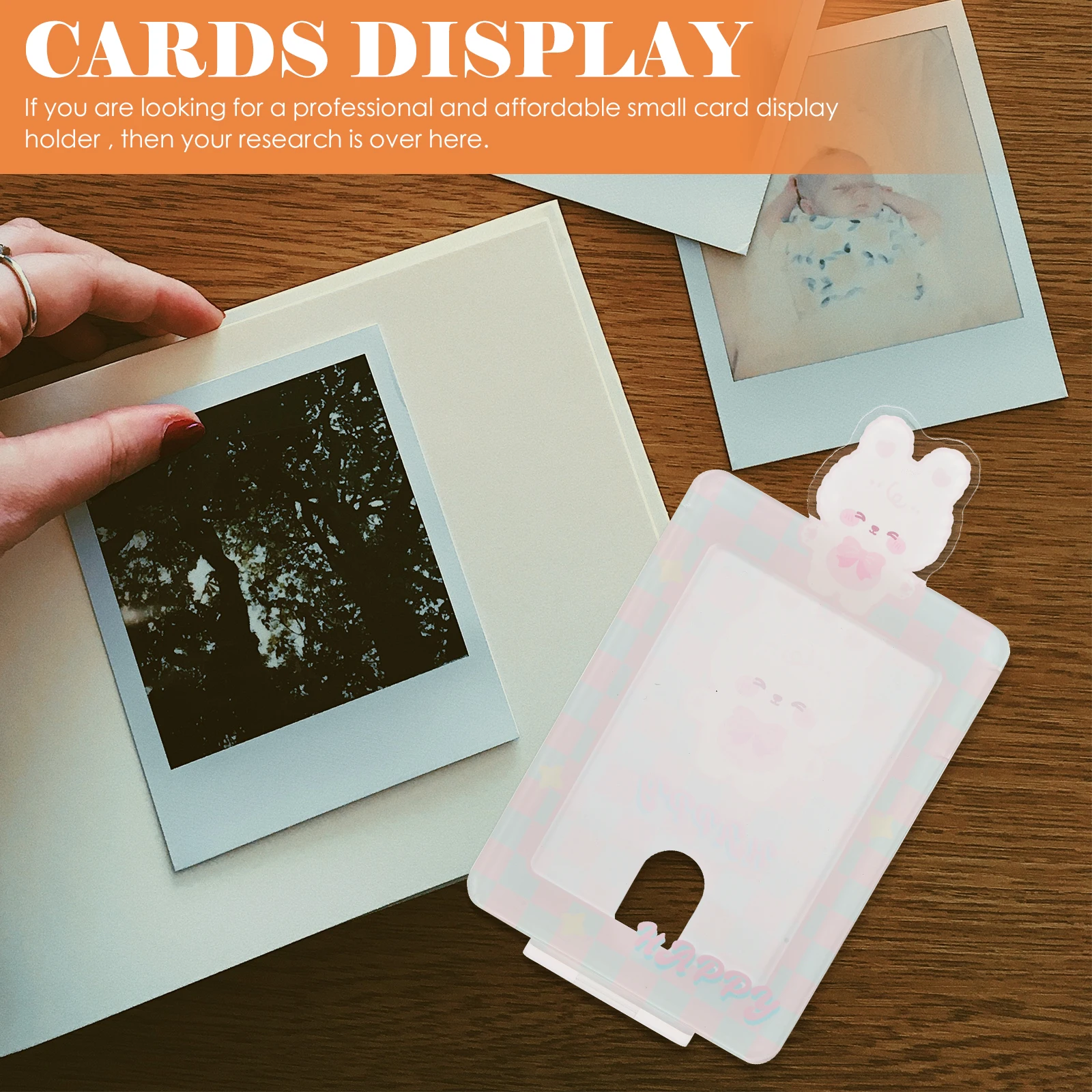 

Plastic Card Display Holder Small Sleeve Cover Protective St for Football Tabletop Desktop Decor Badge Holder Office Supplies
