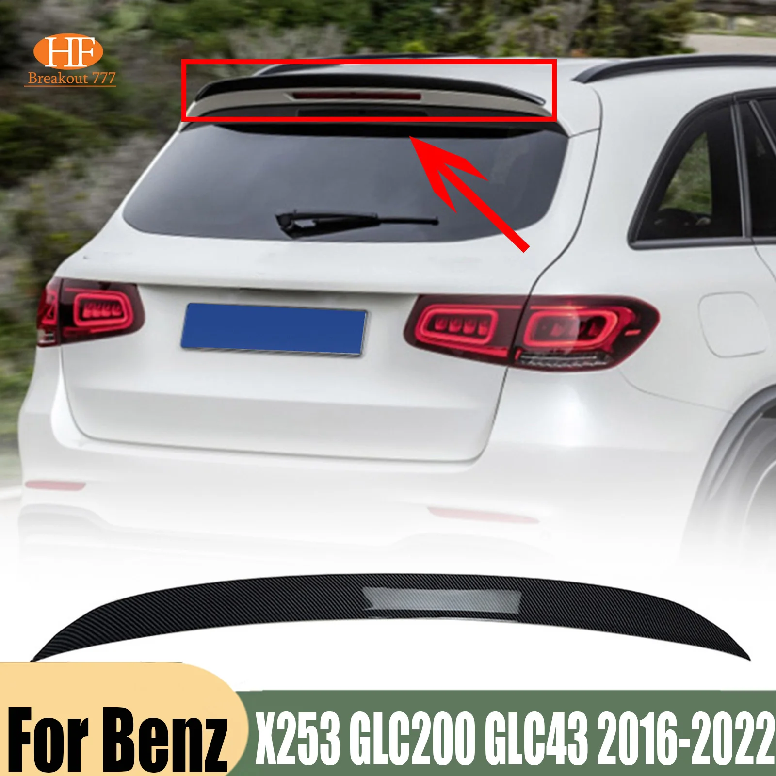 Rear Trunk Spoiler Wing For Benz A Class W177 A35 A45 AMG 2019-2022 Carbon Look