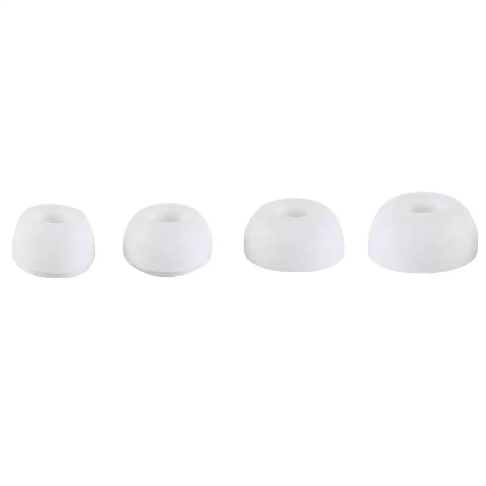 1pair Earbuds Earphone Tips Earmuffs Earplug Cover Silicone Soft Ear Tips XS/S/M/L White Headphone Eartips For Airpods Pro 1/2