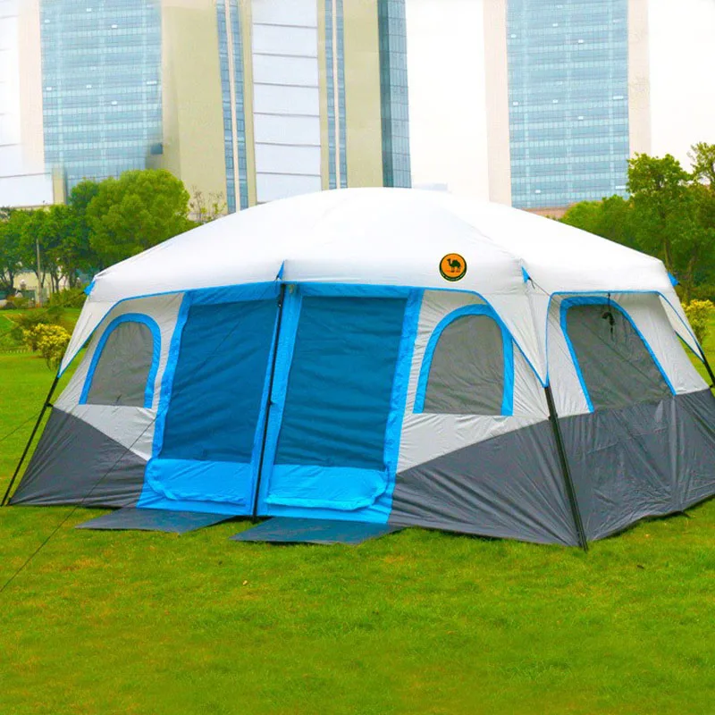 2 Bedroom 1 Living Room 6 8 10 12 Person UV Waterproof Self Driving Hiking Beach Relief Tent Family Party Outdoor Camping Tent