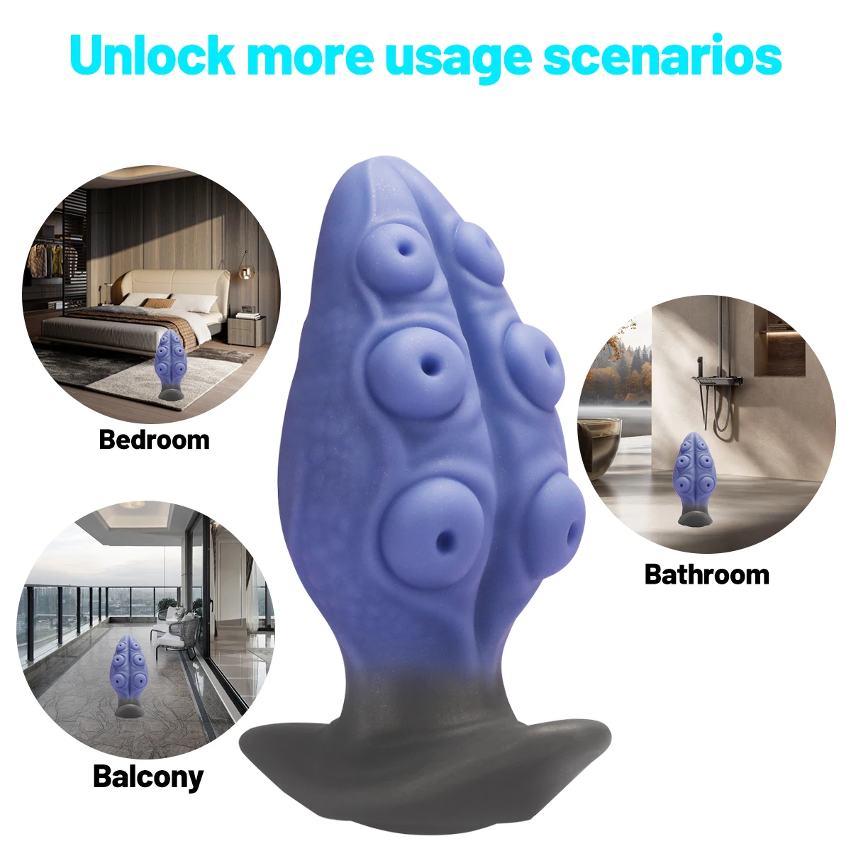 Body-Safe Liquid Silicone Alien Tentacle Anal Plug Easy to Use and Clean Perfect For Healthy Intimate Pleasure Adult Sex Toy Gay - view 3
