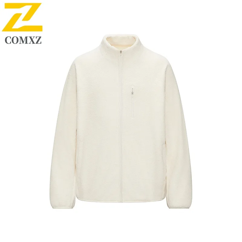 سترة رجالي سميكة فاخرة من COMXZ بياقة واقفة للعمل في الهواء الطلق سترة دافئة للأعمال غير رسمية ملابس شتوية خفيفة الوزن للرجال #1