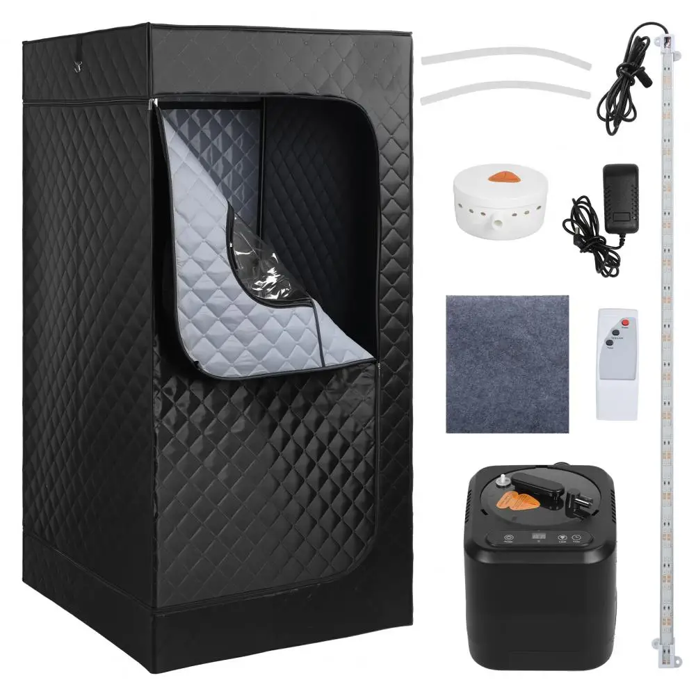 

Extra Large Steam Room, Portable Steam Sauna Tent with 3L/1400W Steam Generator, Easy to Assemble & Full Accessories