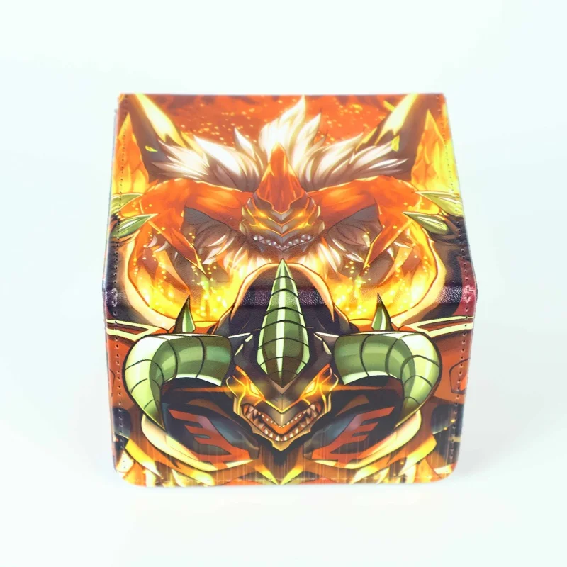 Yu Gi Oh Cards Box Red Dragon Vase Anime Game Characters Opcg Tcg Ptcg Storage Box 100+ Pu Collection Card Box Toys Gifts