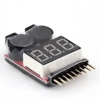 1PCS RC Voltage Display Battery Low Alarm Buzzer BX100 1S-8S Meter Tester Lipo Battery Monitor For RC Car Drone Helicopter