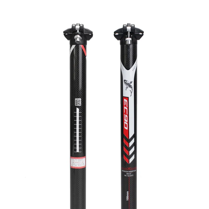 Ultralight Full Carbon Fiber Bicycle Seatpost Road Bike Seat Tube MTB Seatpost Double Nail Clamp Riding Accessories 2022 3K