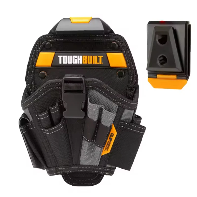 TOUGHBUILT TB-CT-20-L Large Drill Holster 13 Pockets Loops Heavy-duty Rivet-reinforced Portable Durable Tool Bag