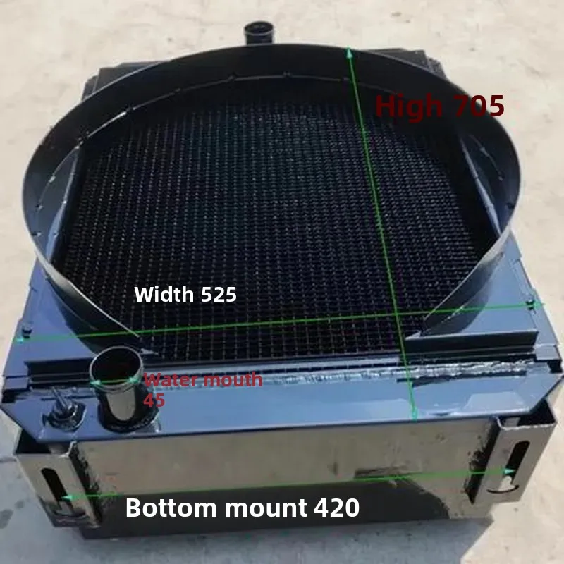 10 Row Radiator For Tiantuo Tractor Large Hole Low Temp Dustproof Blockproof Water Tank Cooling System Original Ag Machinery