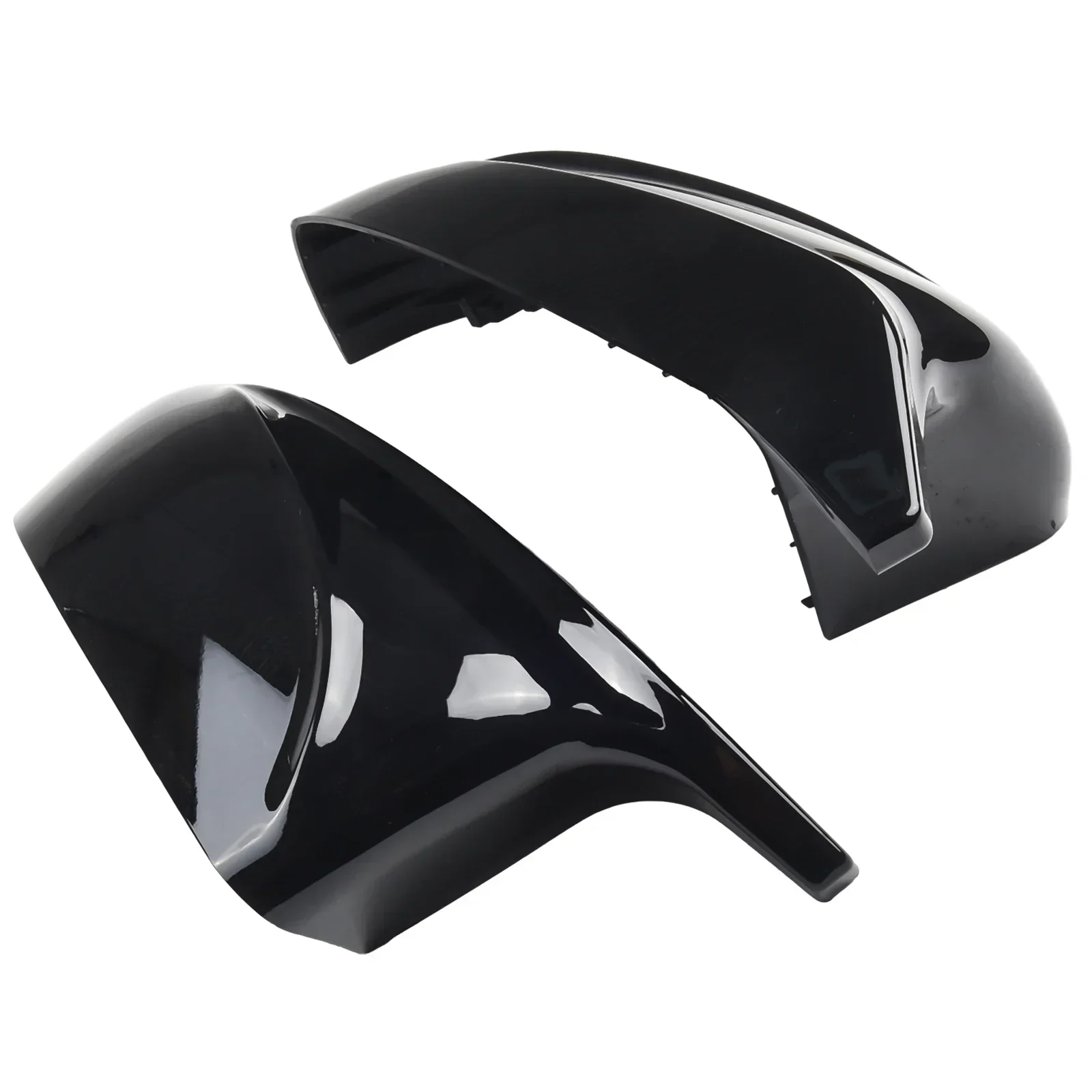 

Cover View Mirror Cap Exterior Accessories Glossy Black Left And Right Mouldings Rear View Mirror High Quality