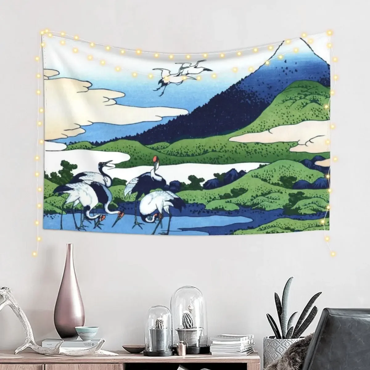 Umezawa Manor in Sagami Province by Katsushika Hokusai Tapestry Decor For Bedroom Home Decorating Decorative Wall Mural Tapestry