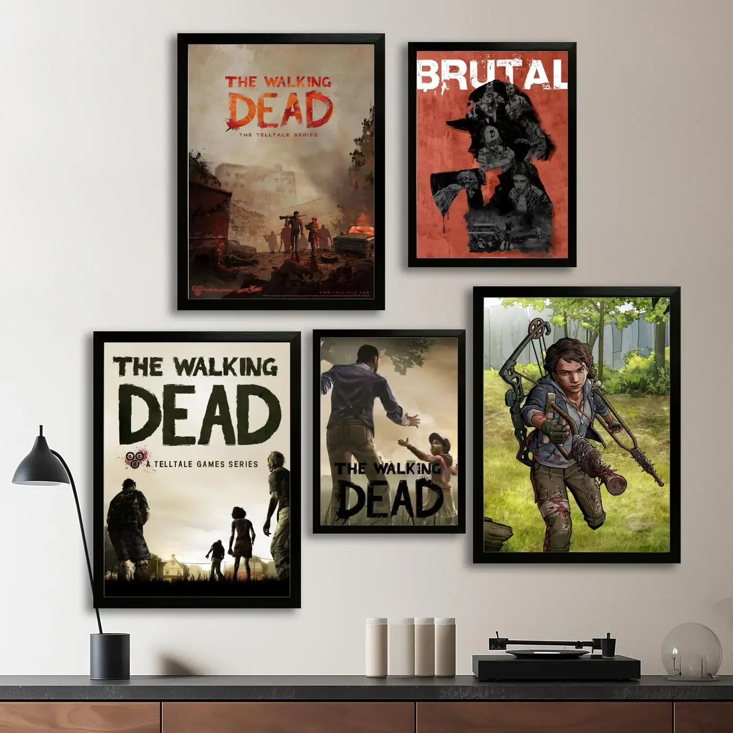 telltale the walking dead Canvas Art Poster, Wall Art Picture Print, Modern Family Bedroom Decor Posters,Decorative painting