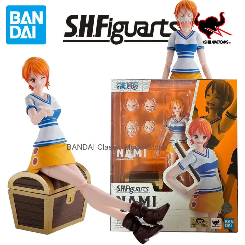 

Bandai SHF S.H.Figuarts ONE PIECE LUFFY AND NAMI Romance Dawn action Figure Finished Model Anime Action Toy Gifts for kids set