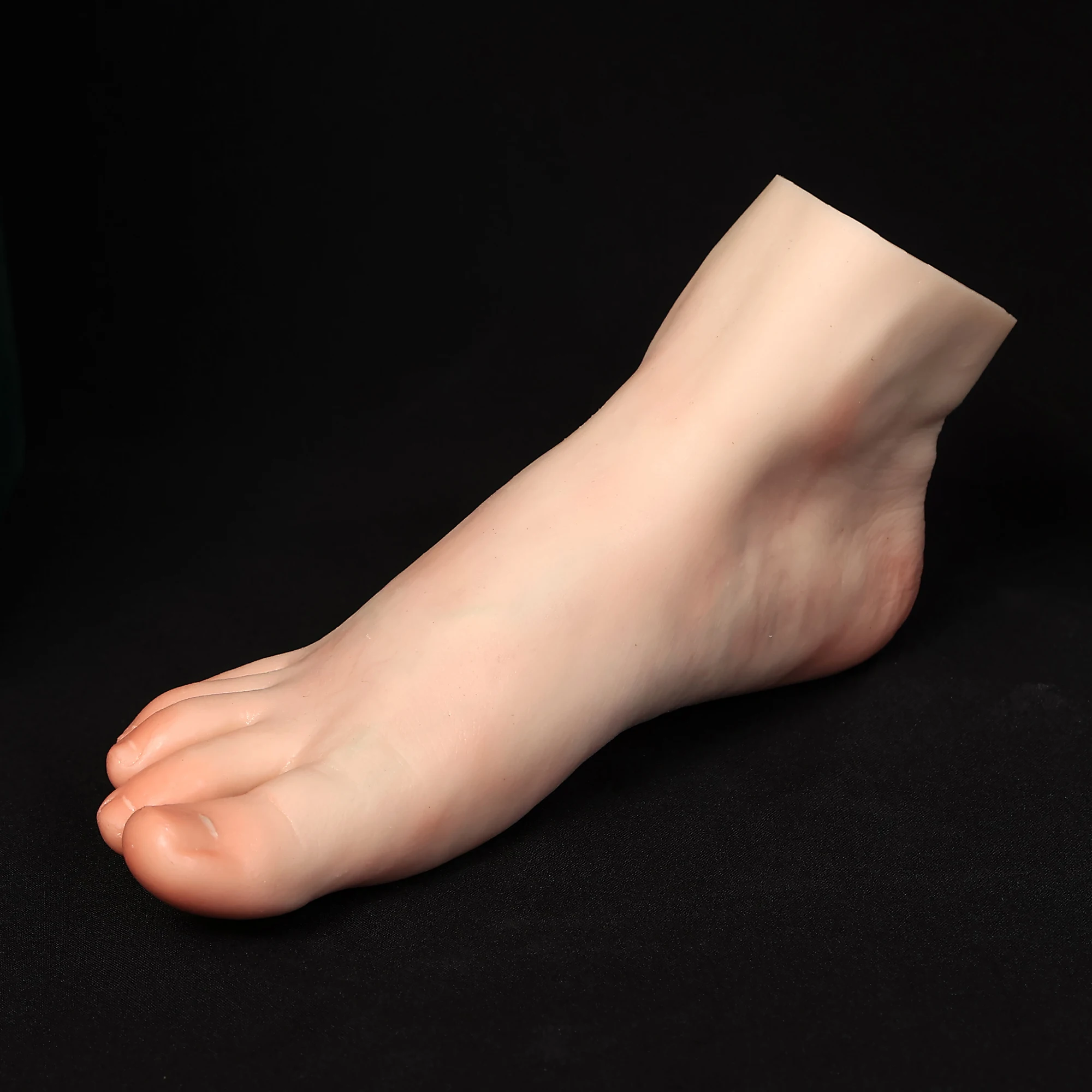 Small Child Mannequin Feet Silicone Foot Model Fashion Fake Nail Practice Foot Fetish For Footjob Shoes Jewelry Display Aiji