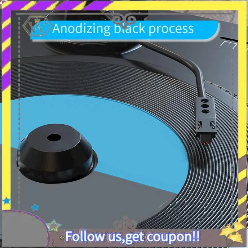 New Audio LP Vinyl Turntables Metal Disc Stabilizer Record Player Weight Clamp Hifi Black Durable Easy Install Easy To Use