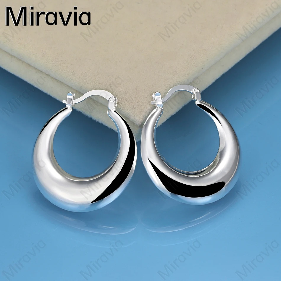 

GDREAM 925 Sterling Silver Smooth Curved Crescent Sickle Earrings Unique Noble Women'S Party Jewelry