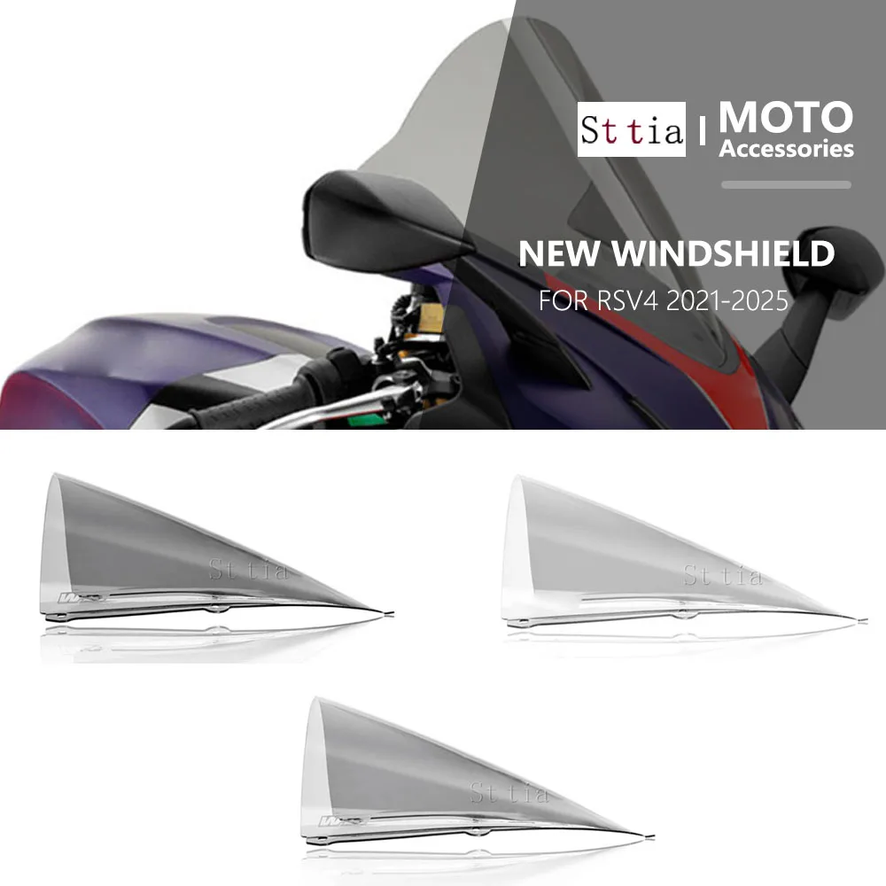 

RSV4 2021-2025 мотоциклетный спойлер на лобовое стекло для APRILIA, удлинитель, дефлектор ветрового стекла, модификация, аксессуары