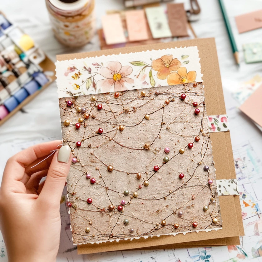 36 Sheets Scrapbooking Paper Pack (6"x6"): Geometric & Floral Blend for Origami, Card DIY & Art Journaling .