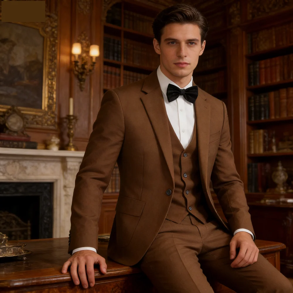 

Изумрудно-зеленый мужской костюм-тройка Slim Fit - высококачественная модная мужская одежда для торжественных мероприятий с пиджаком, жилетом и брюками