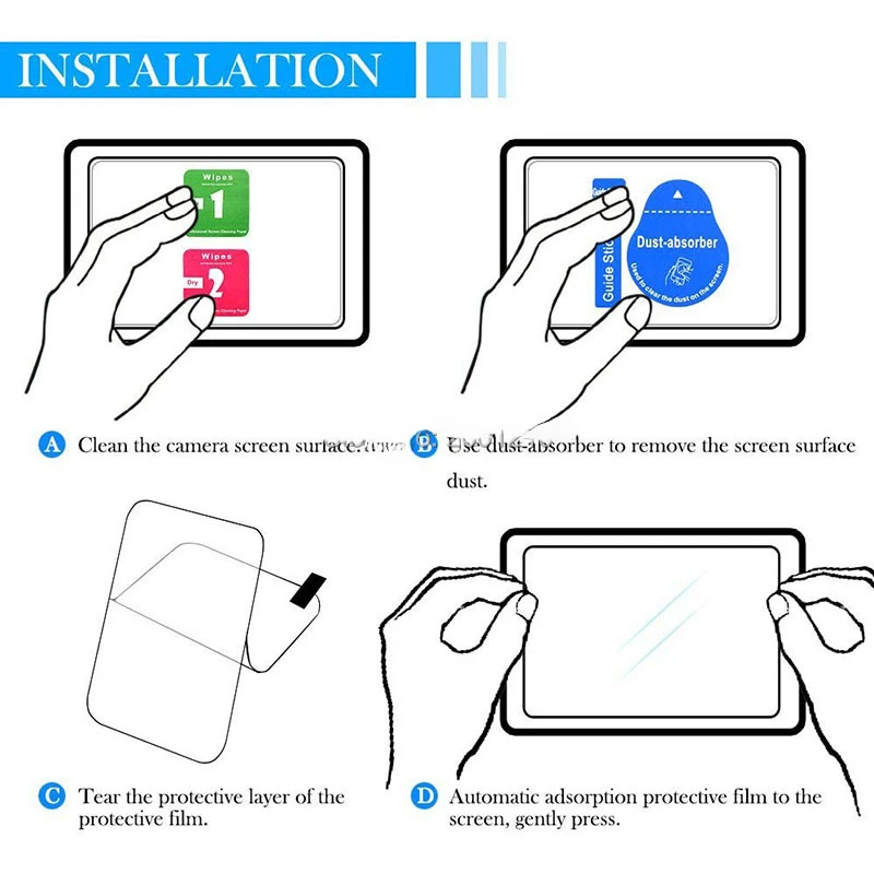 Tempered Glass 9H 2.5D Camera LCD Screen Protector Protective Film For Canon EOS 7D 6D 6D2 7D2 7DII Mark I II