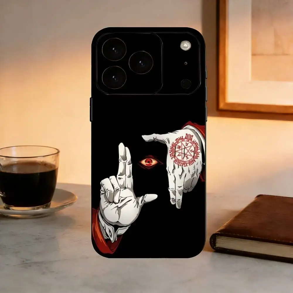 Чехол для телефона A-Alucard H-Hellsing Anime силиконовый мягкий iPhone 17 16 15 14 13 12 11 X XR Plus Pro Max