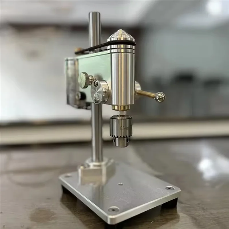 

AB11-220V Mini Bench Drill 0.4-4Mm Drilling Machine Watch Repair Tool Bench Drill With Speed Adjustable Power Adapter EU Plug