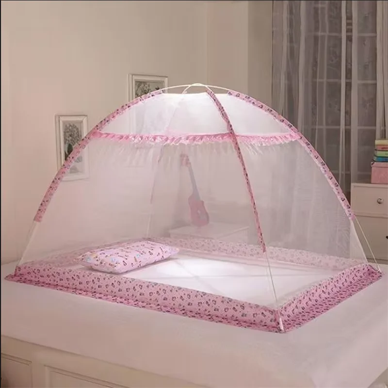 Baby Crib Mongolian Yurt Mosquito Net Children's Anti-fall Mosquito Net Foldable Portable Universal Mosquito Net Free Installati