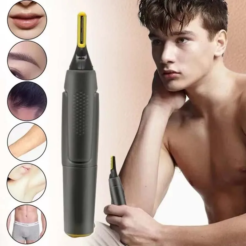 New Multifunction Nose Eyebrow Sideburns Head Shaver Personal Facial Care Washable Electric Men's Mini Razor