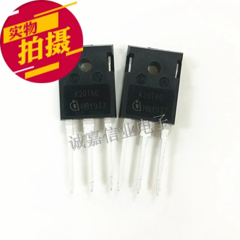 10pcs/Lot IKW20N60TFKSA1 TO-247-3 IKW20N60T K20T60 IGBT Transistors LOW LOSS DuoPack 600V 20A Operating Temperature:- 40C-+ 175C