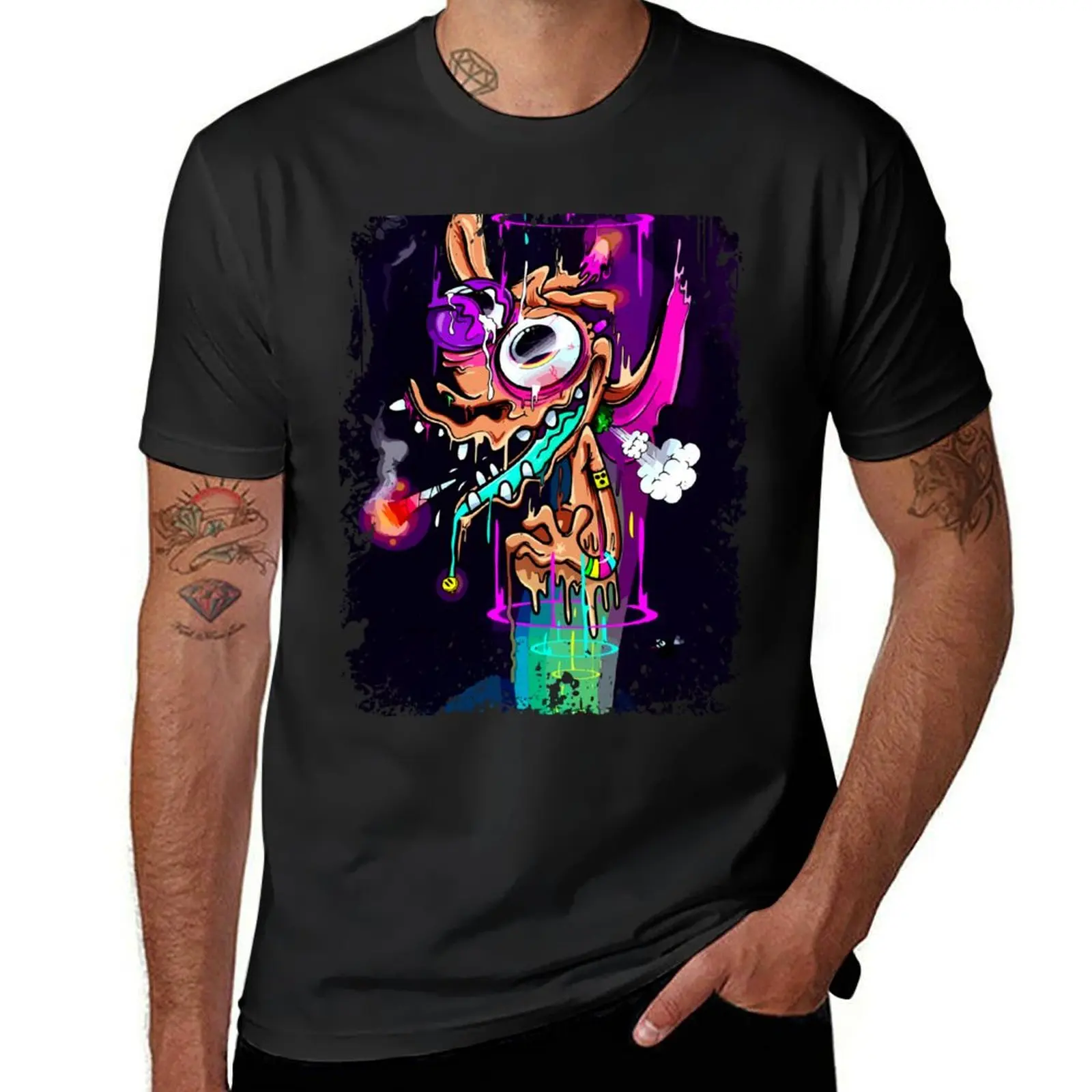 

Ren and Stimpy Trippy T-Shirt designer shirts summer 2025 funny costumes funny t shirts men