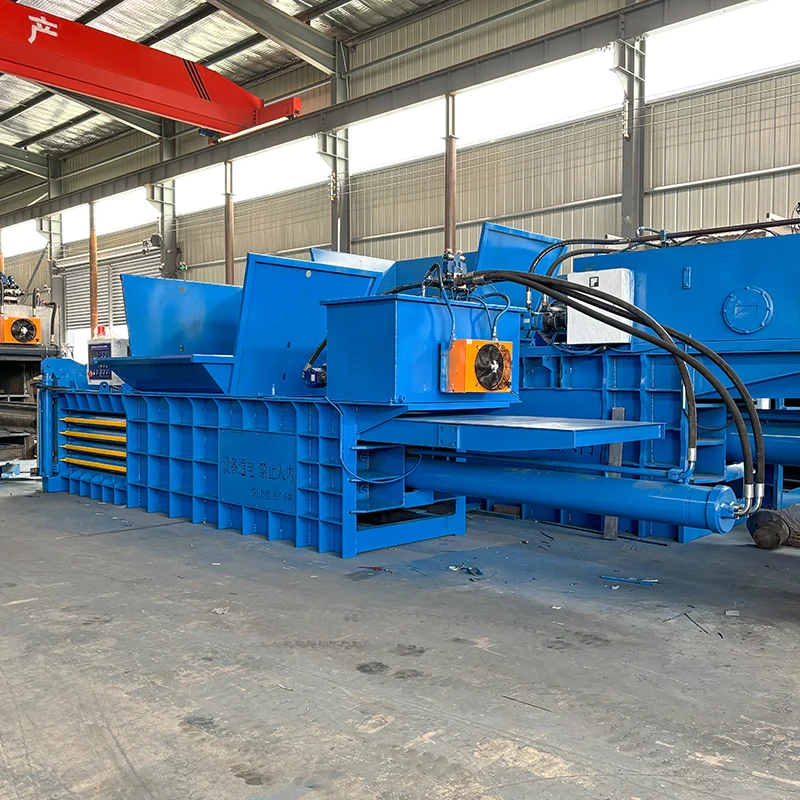 Automatic Horizontal Textile Baling Machine Clothes Fabric Scrap Press Machine Hydraulic Compactor for Garment Recycling