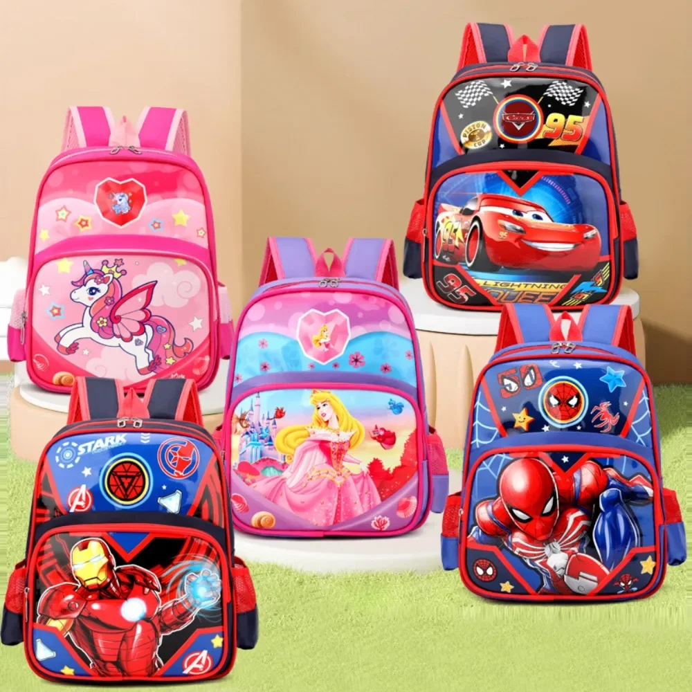 New Frozen School Backpack Spider Man Marvel Cartoon Style Breathable Heat Dissipation Safe Comfortable Backpack for Kids Gifts