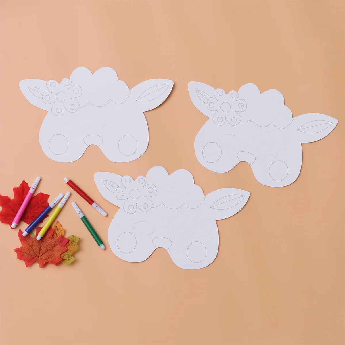 

15 Pcs Sheep Craft Kid Diy Paper Mask Gifts Art Face Masks to Paint for Kids The Animal Clothing Blank
