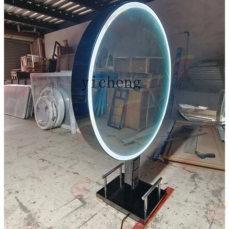 barber shop mirror double-sided floor-to-ceiling mirror perm and dye full body hair cutting mirror