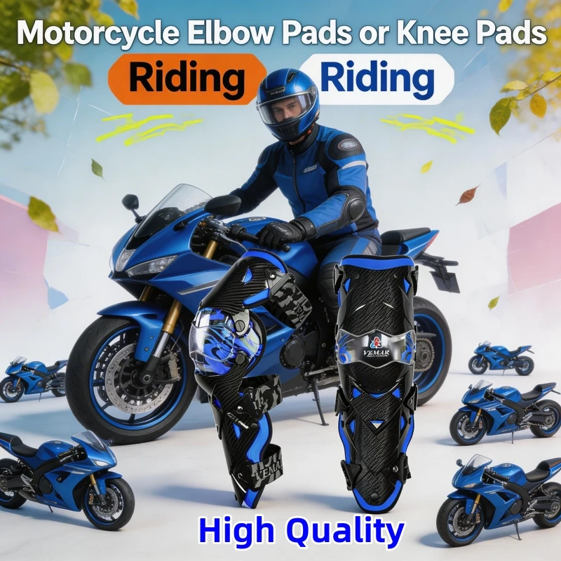 

VEMAR Men Women Motorbike Elbow Pads or Knee Pads Urban & Off-Road Impact-Resistant Motorcycle Riding Elbow Guard/Knee Protector