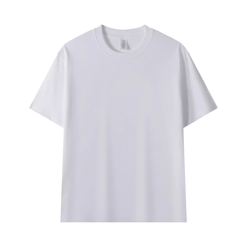 230G Heavyweight Cotton Solid Color Short Sleeve Women'S Summer Japanese Style Simple Versatile-Shirt Blank Tee Men'S Cus