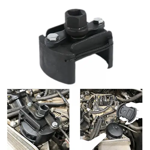 Imagen 2 del producto Llave de acero ajustable de 60-105mm para filtro de aceite de coche, herramienta de reparación de extracción de filtro de combustible, accesorios para camión y motocicleta