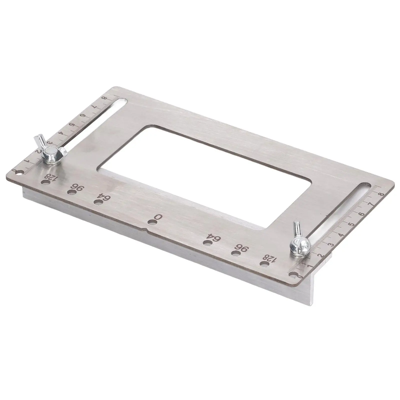 Stainless Steel Hole Punch Drilling Guide Template for cabinet Door Woodworking Tool Locator