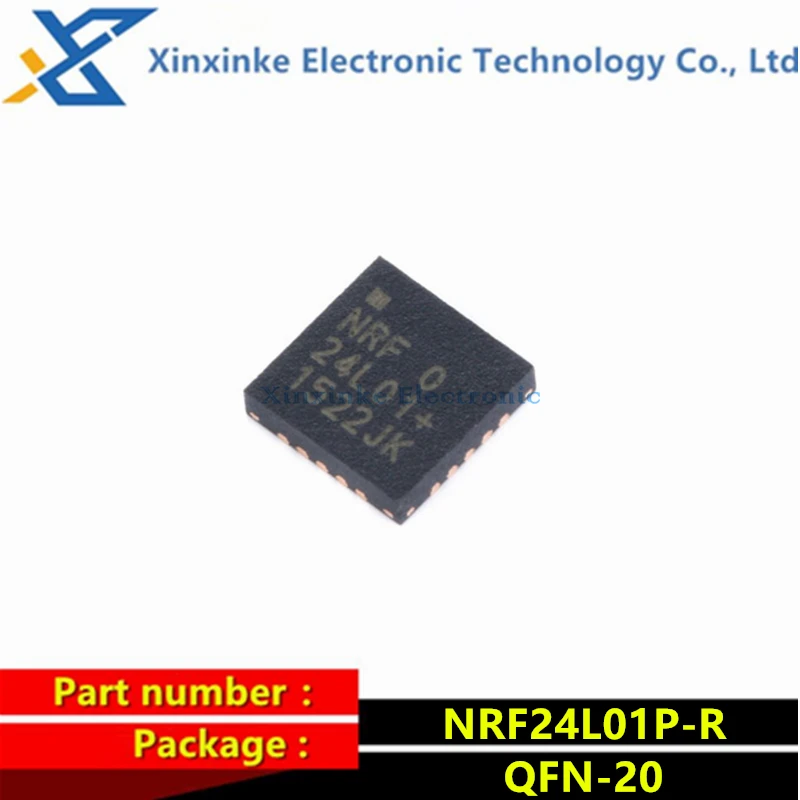 

NRF24L01P-R QFN-20 2.4GHz Transceiver Wireless Transceiver Chip