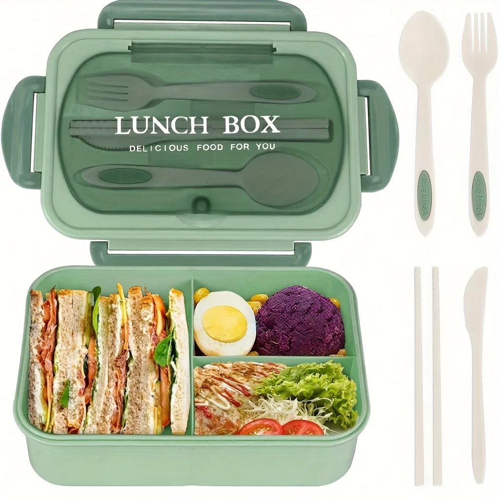 A Partitioned Thermal Lunch Box Available in 3 Colors, for Microwave Use, for Students And Women at Work, Makes a Great Gift