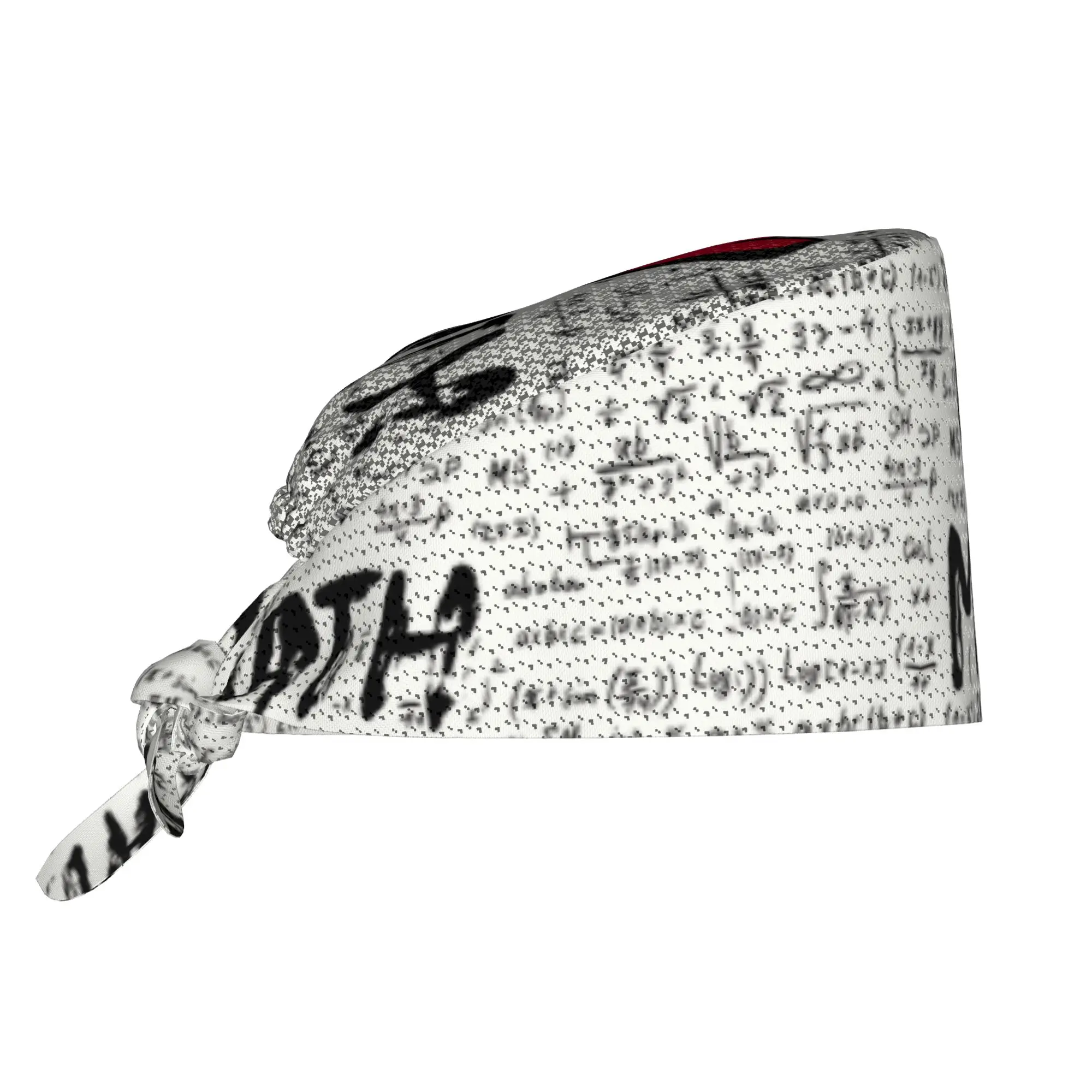 Custom Math Lovers Working Cap Surgical Hats Men Women Geek Mathematics Teacher Nursing Cap Lab Works Hat