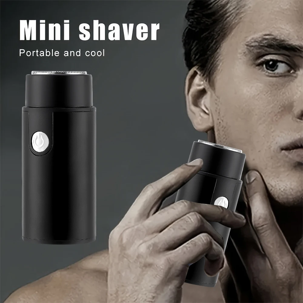 Mini Portable Electric Shaver Quick Cleaning Rechargeable Men Razor High Speed Compact Razor Long Endurance Business Travel Shav